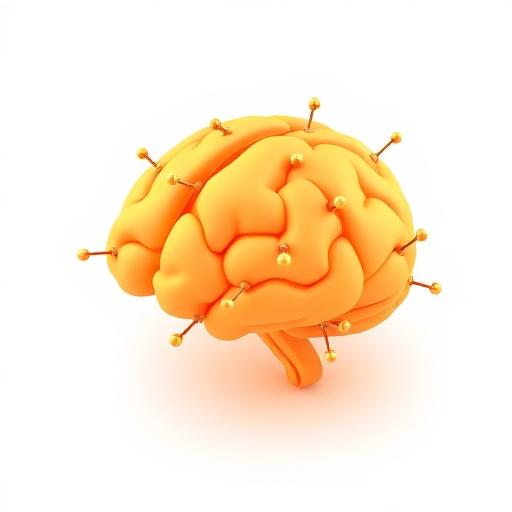 Orange AI brain illustration for machine learning tutoring